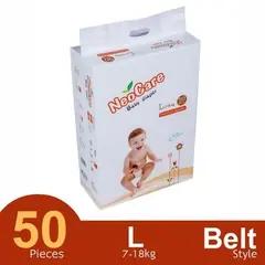 Neocare Premium Belt System Baby Diaper (7-18 kg) (50 Pcs) - Rokomari